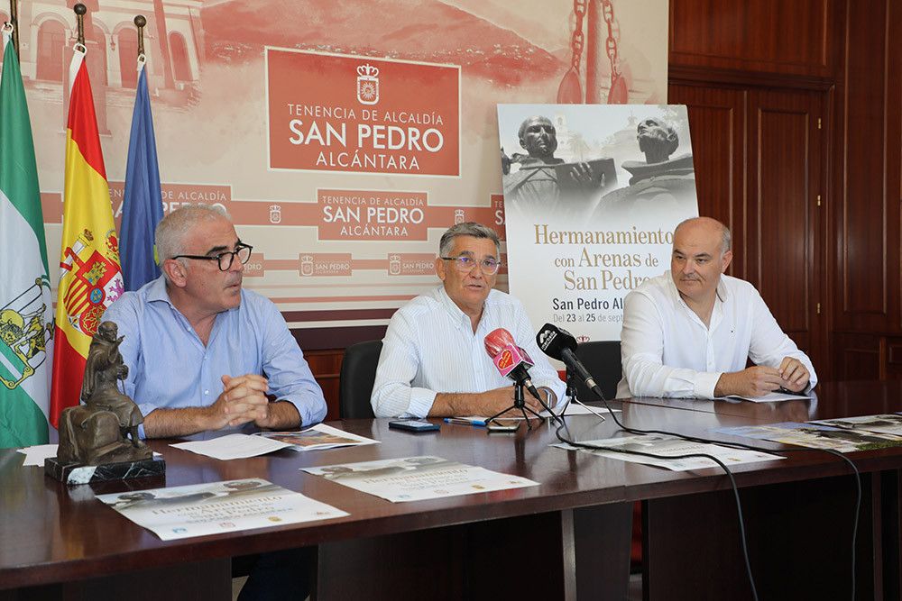 Completo programa de actos en San Pedro Alcántara del 23 al 25 de septiembre con motivo del hermanamiento con el municipio de Arenas de San Pedro que se ratificará en un Pleno extraordinario
