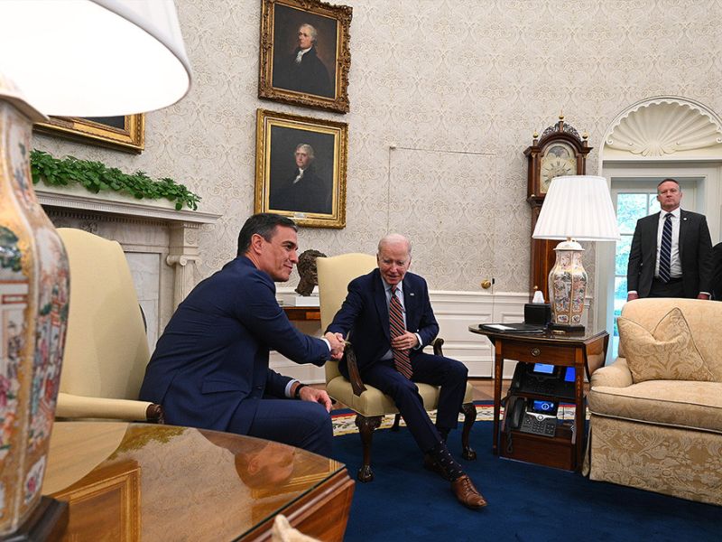 Pedro Sánchez se reúne con Joe Biden en la Casa Blanca
