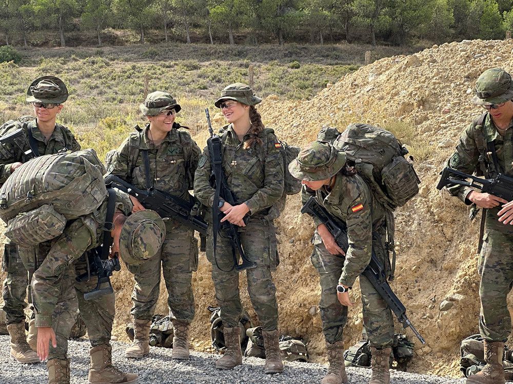 La Casa Real hace públicas imágenes de la instrucción militar de la princesa de Asturias