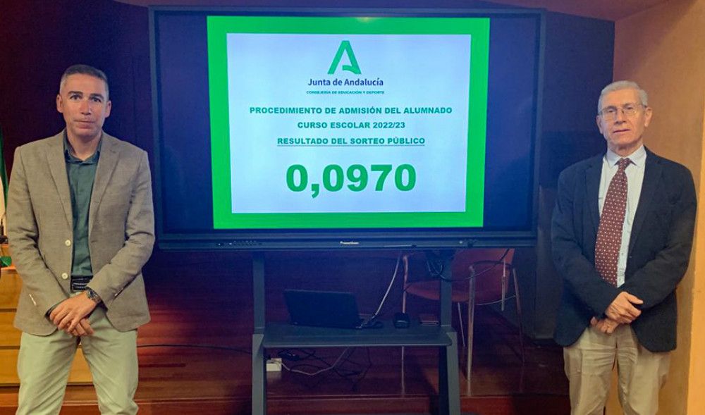 El número 0,0970 resolverá los casos de empate para la escolarización 2022/23
