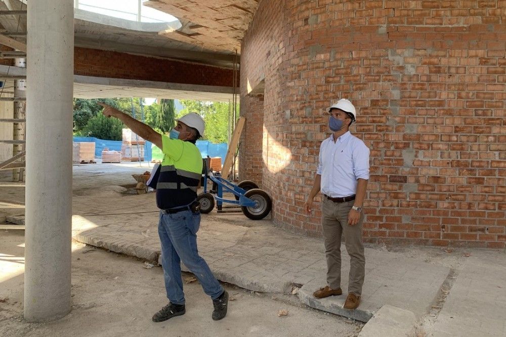 Las obras de la nueva biblioteca municipal en el parque de La Represa superan el ecuador y se podría inaugurar en el primer trimestre de 2021