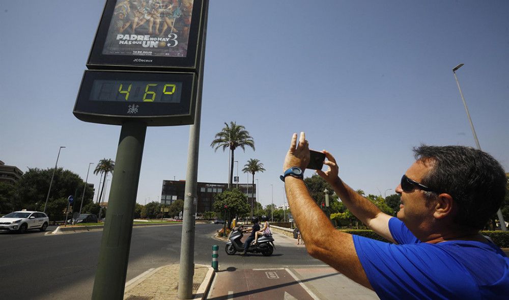 Avisos naranja por calor para hoy viernes en Huelva, Sevilla, Córdoba y Jaén