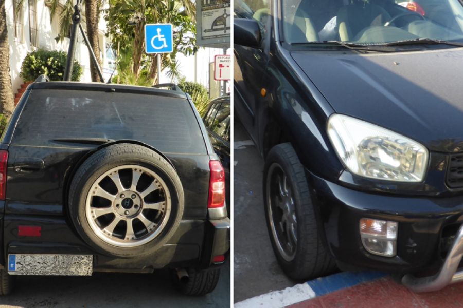 Los minusválidos son los que menos aparcan en las plazas reservadas para minusválidos