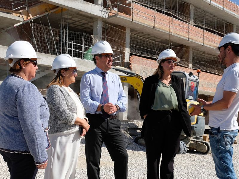 Las obras del nuevo IES en la zona de Las Chapas de Marbella se encuentran casi al 50% de ejecución
