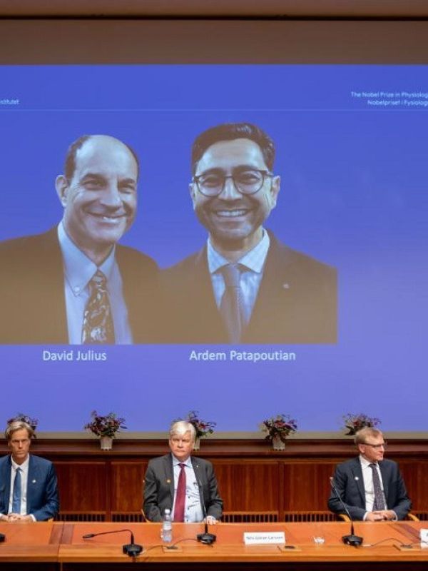 Dos científicos comparten el Premio Nobel 2021 de Medicina