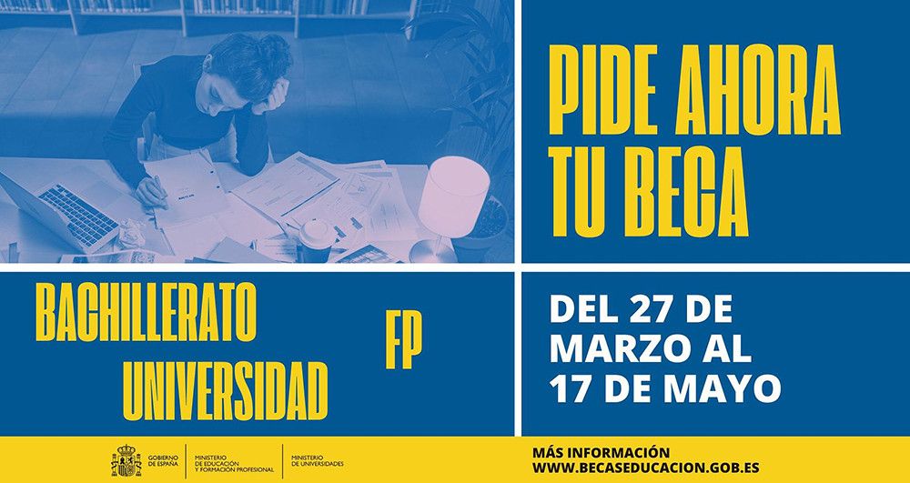 Abierta la convocatoria de becas 2023-2024, con un presupuesto de 2.520 millones de euros