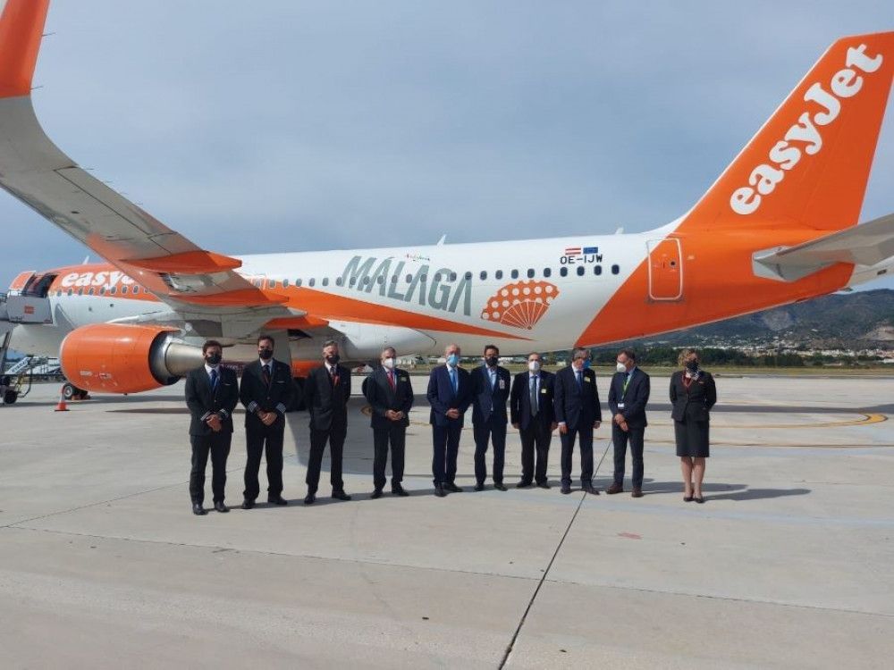 Easyjet inaugura su nueva base en Málaga