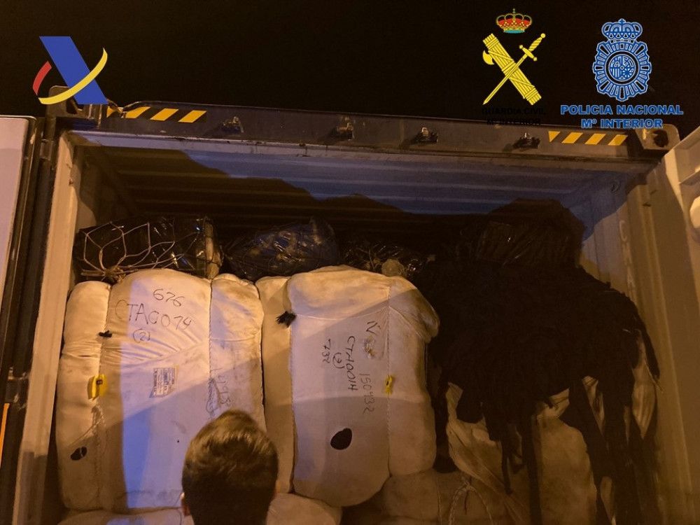 Aprehendidos 648 kilogramos de cocaína ocultos en un contenedor en el Puerto de Algeciras