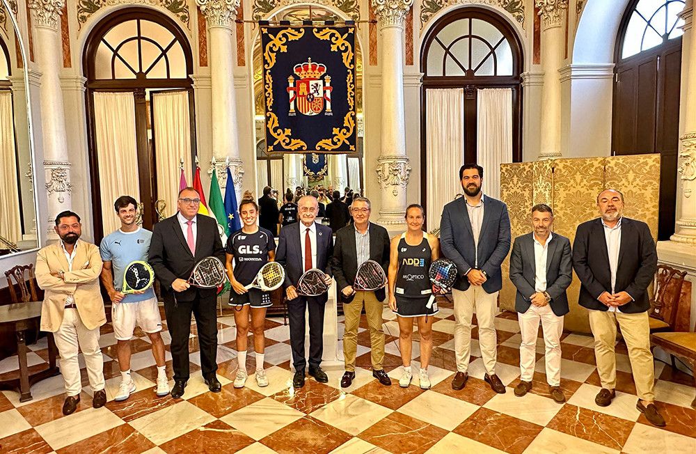 Presentado en el Ayuntamiento de Málaga el Victoria Málaga Open 1000 de pádel