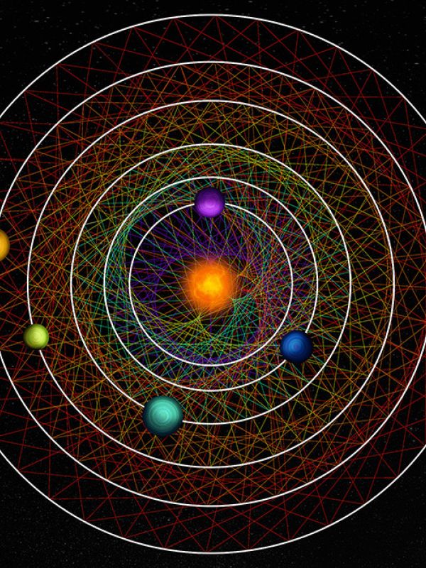 Descubiertos seis planetas gracias a sus órbitas sincronizadas