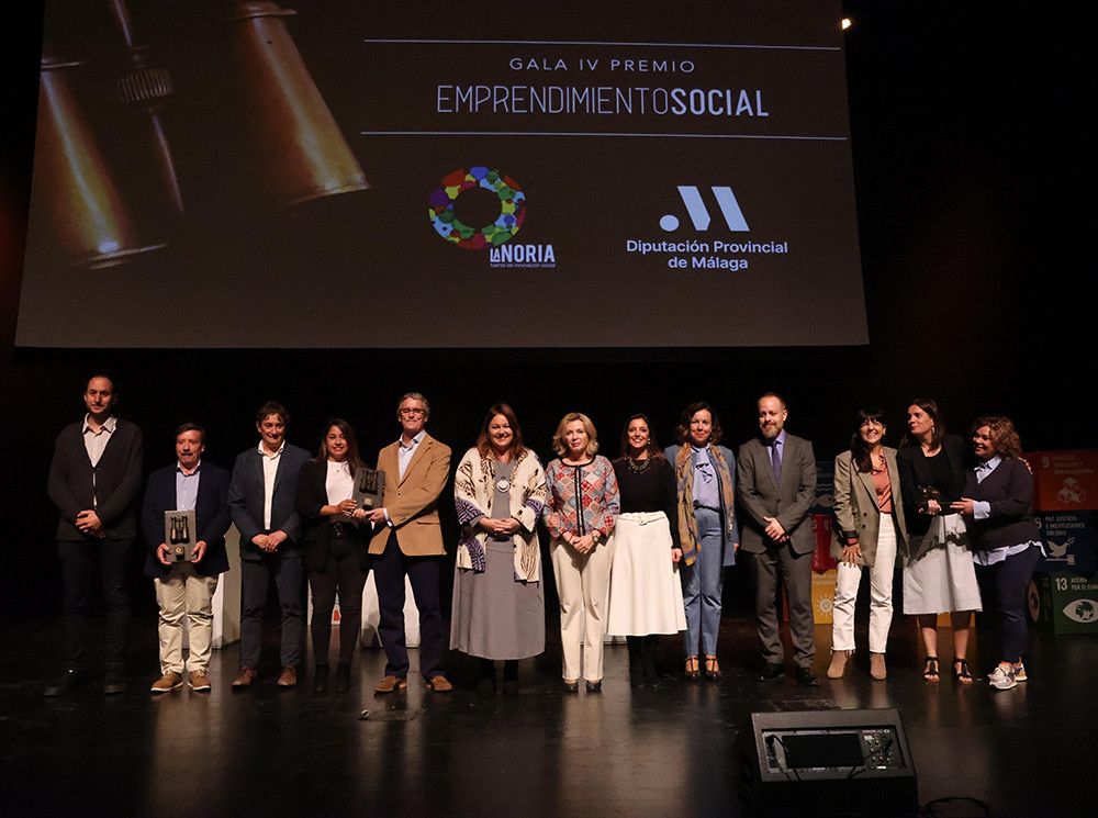 La Noria de la Diputación de Málaga entrega los premios de Emprendimiento Social a Hagamos Hogar, Rural Shoppers y Kartonplan