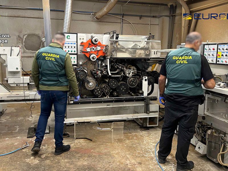 La Guardia Civil interviene más de 3 millones y medio de cajetillas de tabaco de contrabando