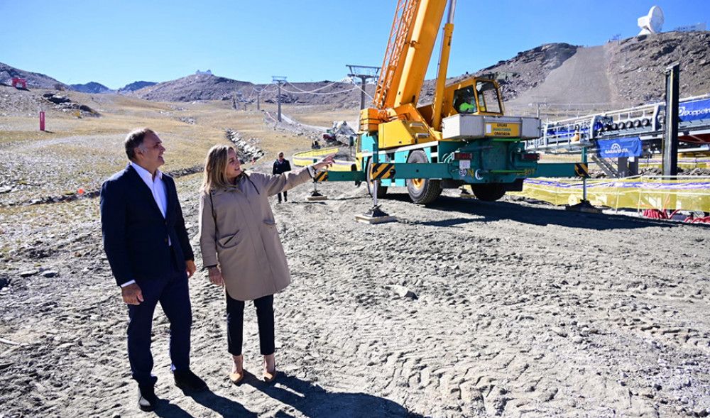 La construcción de los dos nuevos remontes de Sierra Nevada alcanza el 65% de ejecución