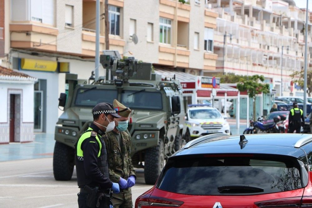 La Legión refuerza el dispositivo de vigilancia de movilidad en Torrox