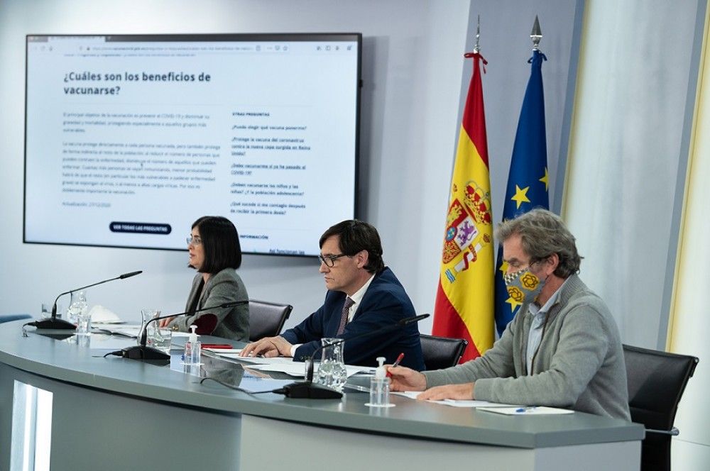 El Gobierno abre la web www.vacunacovid.gob.es para resolver dudas sobre la vacunación contra el COVID-19