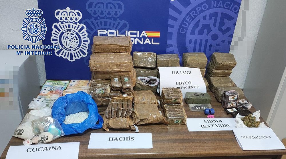 La Policia Nacional desarticula una organización criminal que trasladaba droga a través de empresas de paquetería