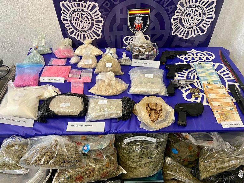 La Policía Nacional desarticula un entramado asentado en Benalmádena que suministraba drogas en festivales y fiestas privadas