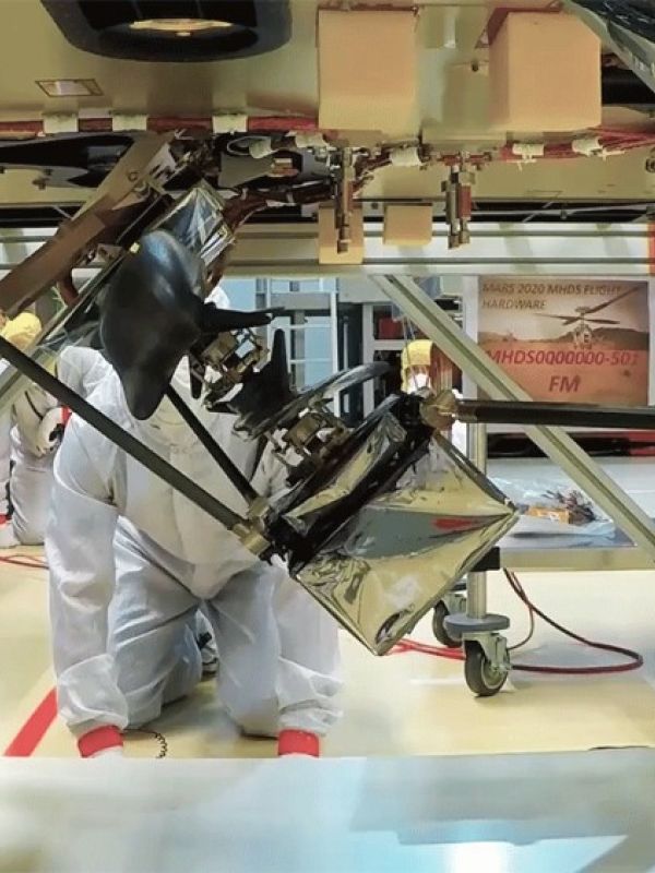 Solo trece difíciles centímetros separarán al helicóptero Ingenuity de la superficie de Marte