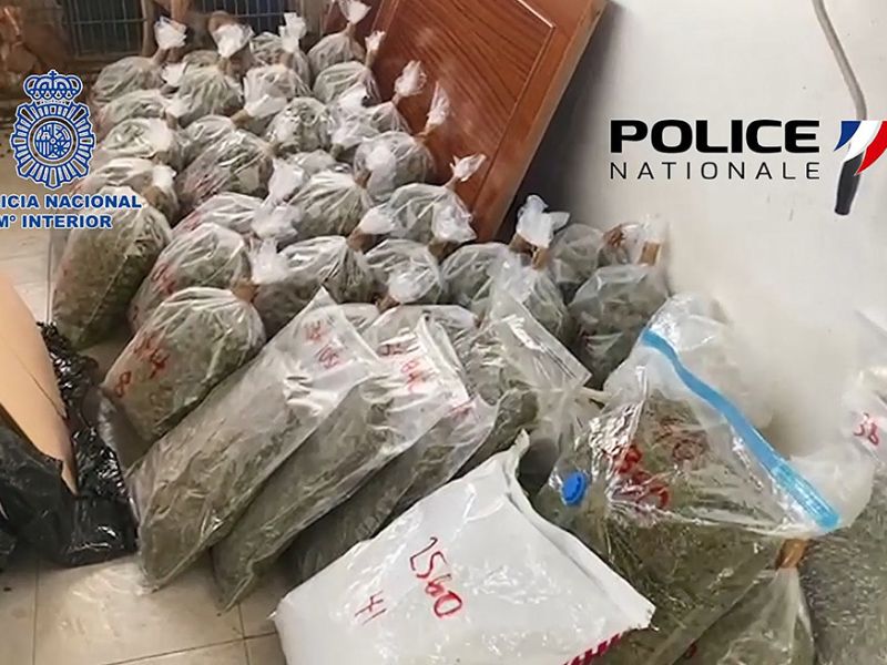 La Policía Nacional desarticula en Málaga y Sevilla una organización criminal dedicada al envío de cannábicos a Francia ocultos en camiones