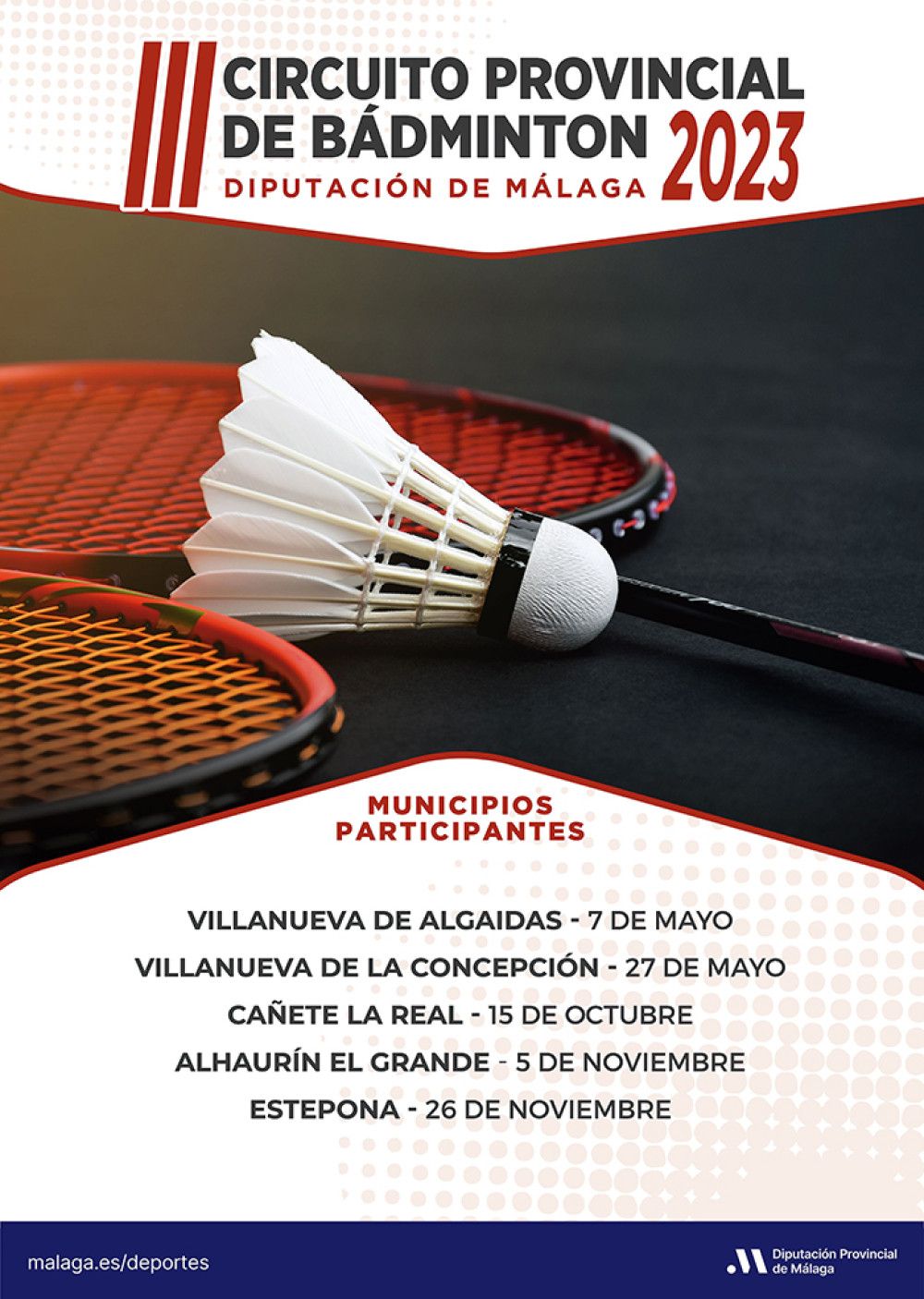 Cerca de 500 deportistas participarán en el III Circuito Provincial de Bádminton