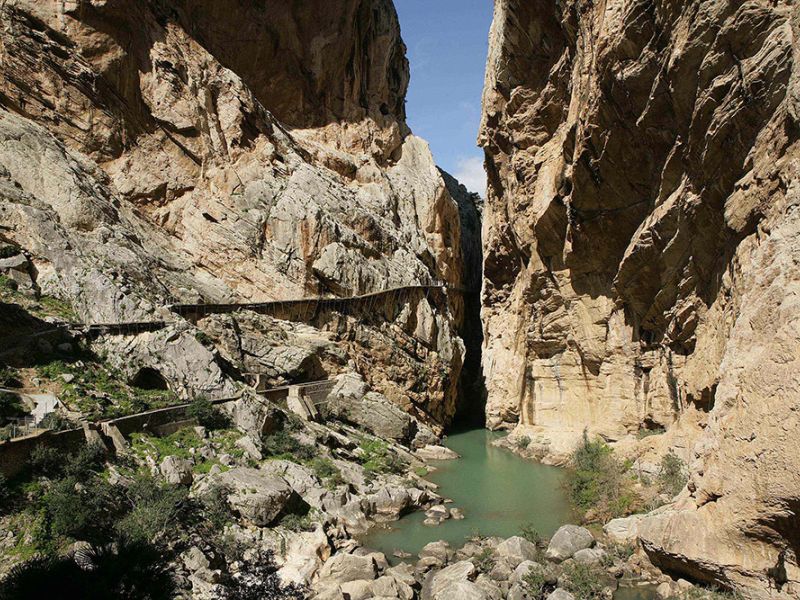 El Caminito del Rey recomienda que las visitas al paraje se realicen por la tarde durante el verano