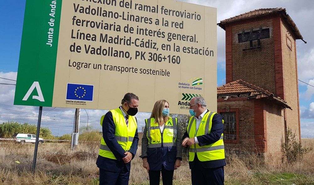 Comienzan las obras para la conexión ferroviaria del ramal Vadollano-Linares con la red estatal