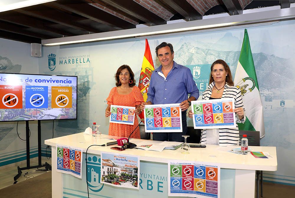 Campaña para incidir en las normas de convivencia y potenciar la imagen del Casco Antiguo de Marbella