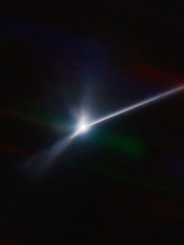 Observan la cola tipo cometa tras el impacto de la sonda DART en Dimorphos