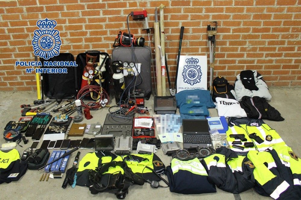 La Policía Nacional desarticula un grupo criminal itinerante especializado en robos con fuerza en oficinas y empresas
