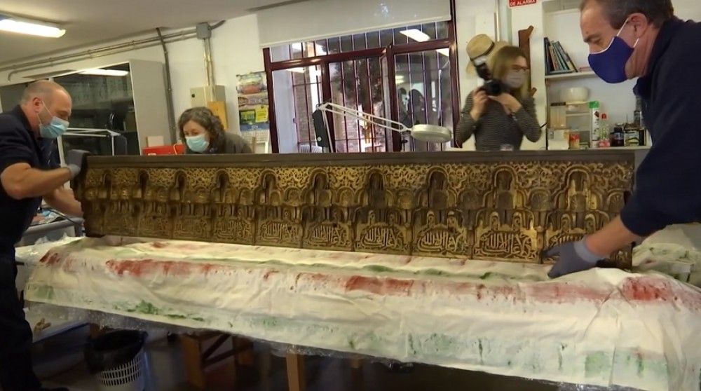 La Alhambra recupera un arrocabe medieval de la Torre de las Damas desaparecido casi dos siglos