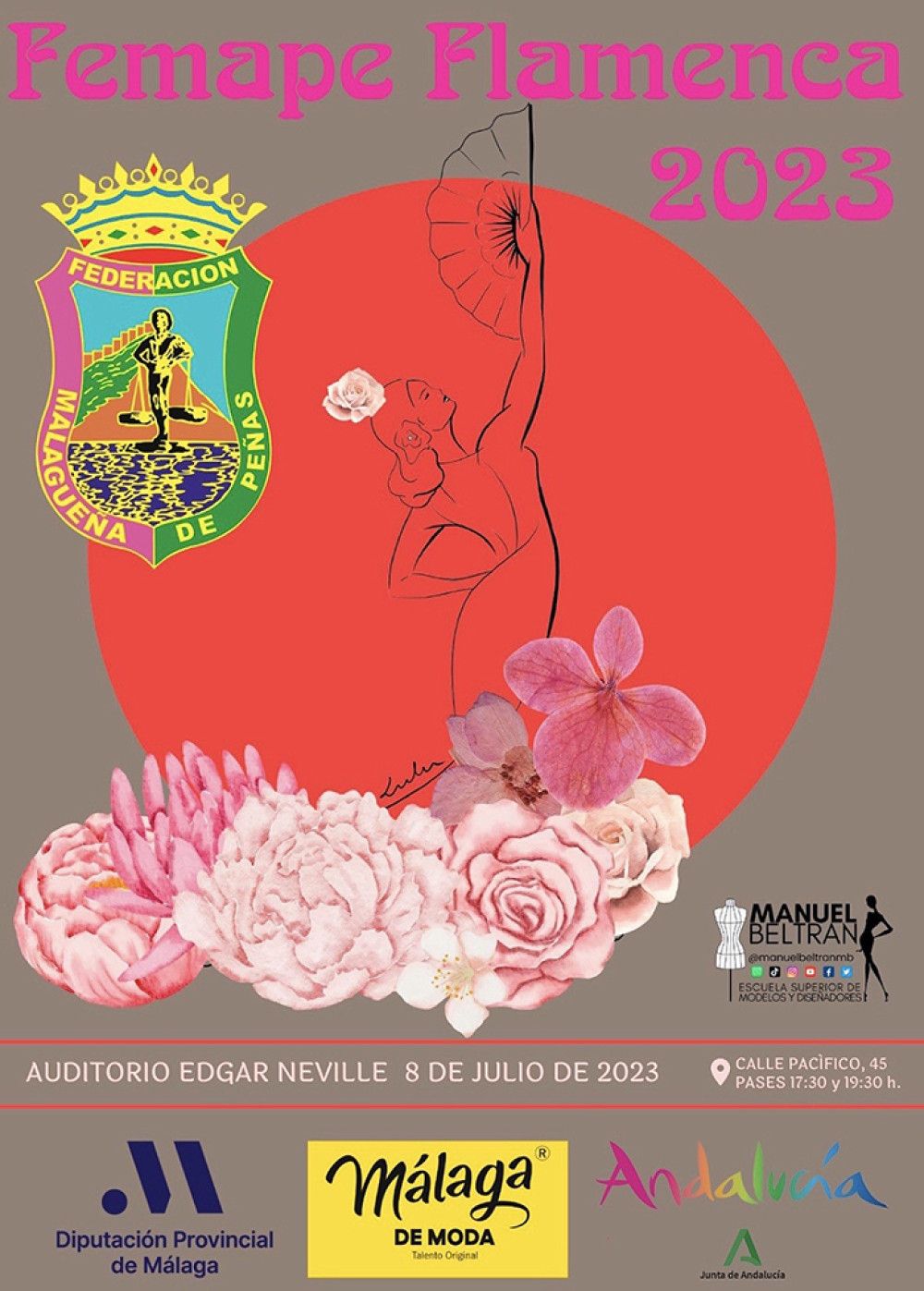 El auditorio Edgar Neville de la Diputación acogerá la III edición del desfile de moda flamenca de la Federación Malagueña de Peñas