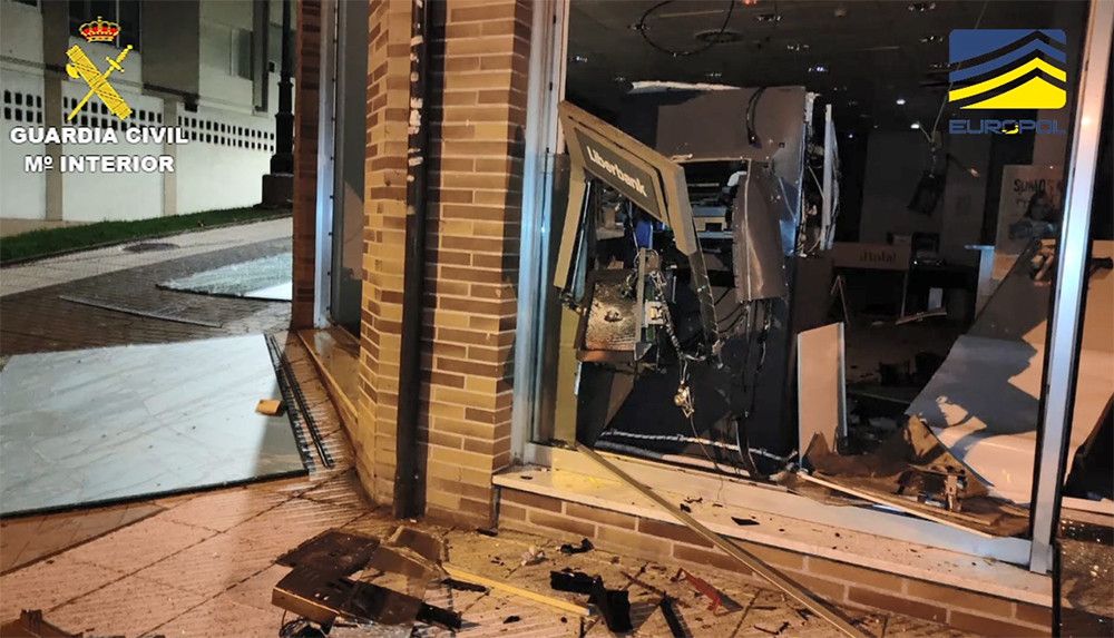 Desarticulada la organización criminal más activa de Europa dedicada al robo de cajeros automáticos utilizando artefactos explosivos