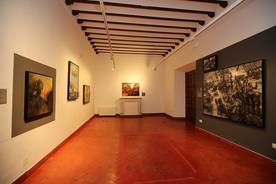 El MAD de Antequera acoge la exposición de Daniel Parra sobre la batalla de Trafalgar inspirada en el libro de Pérez Galdós