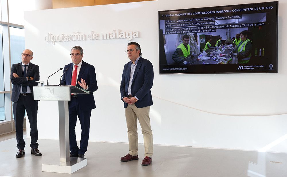 La Diputación avanza en la implantación y tratamiento del quinto contenedor de residuos orgánicos con dos proyectos por 4,75 millones