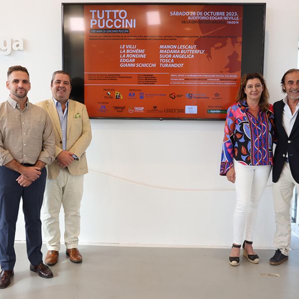 La Diputación y el Festival Puccini traen al auditorio Edgar Neville el espectáculo Tutto Puccini, 100 anni de Puccini’