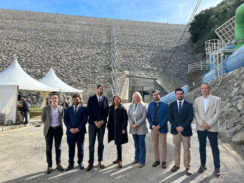 La Junta inaugura el canal de descarga del aliviadero de Guadalcacín y dota la presa con un actualizado sistema de alerta