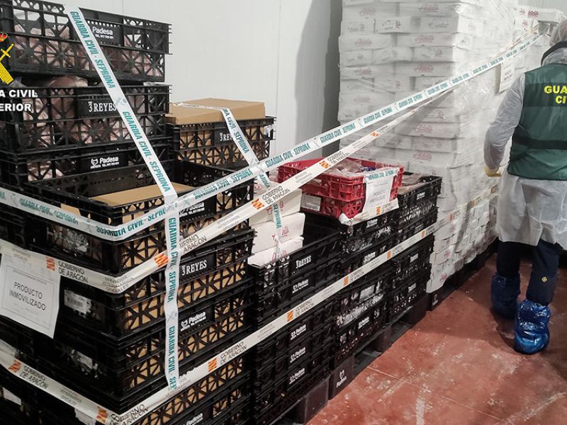 Intervenidas más de 28 toneladas de alimentos no aptos para el consumo humano