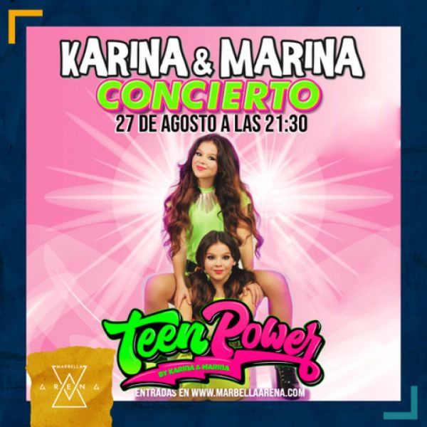 El fenómeno infantil Karina y Marina llega a Marbella Arena en agosto con su primer concierto en vivo
