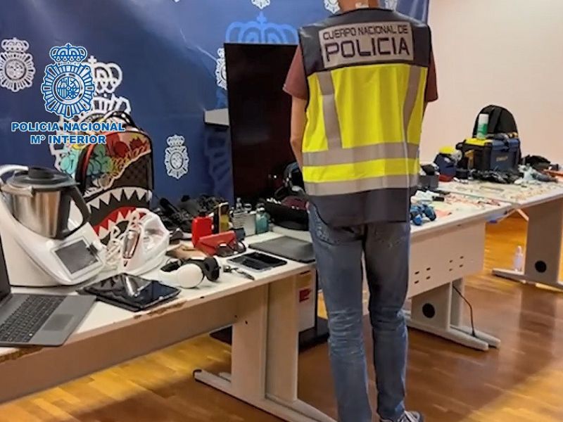 La Policía Nacional desarticula un grupo criminal itinerante especializado en robos con fuerza en domicilios