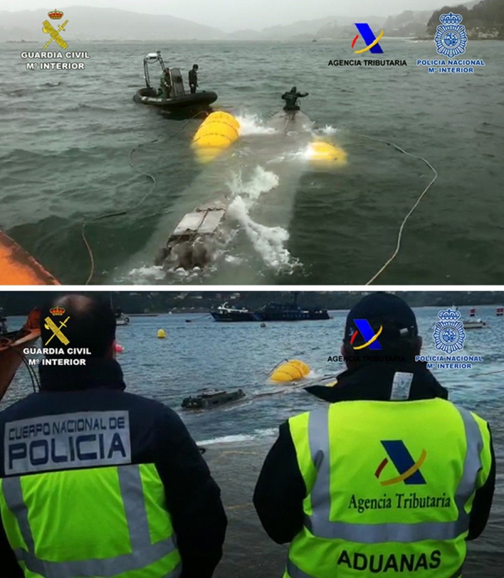 La juez mantiene la prisión provisional para dos de los detenidos con 3.000 kilos de cocaína en un "narcosubmarino"