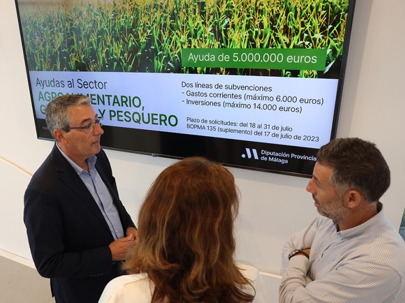 La Diputación recibe 2.000 solicitudes de agricultores, ganaderos y pescadores para optar al plan de ayudas por cinco millones de euros