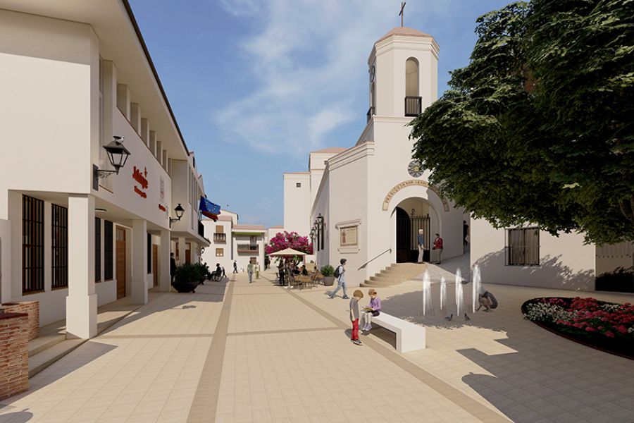 La Diputación diseña y financia con 230.000 euros la remodelación de la plaza de Andalucía en Jubrique