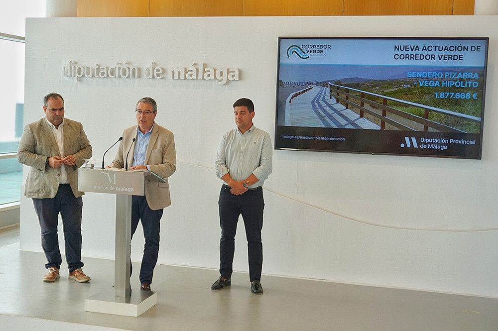 El Corredor Verde del Guadalhorce avanza con un nuevo proyecto de 1,8 millones de euros que creará un sendero de cuatro kilómetros y miradores en Pizarra