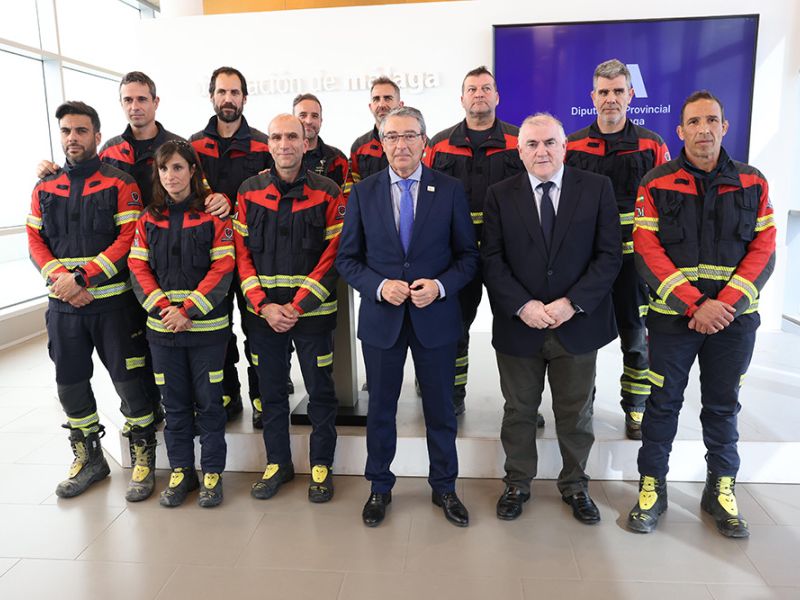 La Diputación entregará un reconocimiento a nueve bomberos del CPB por su labor humanitaria en Turquía tras el terremoto