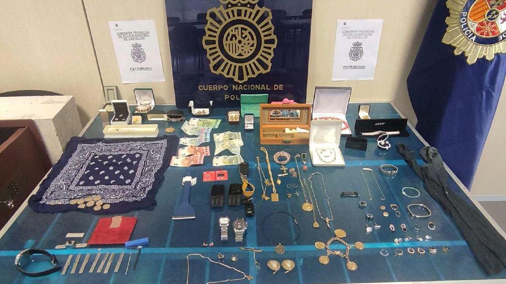 La Policía Nacional desarticula en Castellón un grupo criminal itinerante especializado en la comisión de robos con fuerza en domicilios