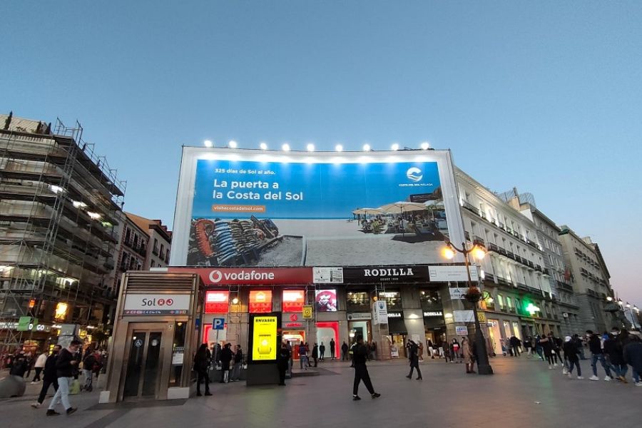 La Costa del Sol desembarca en Fitur con una campaña inédita en la Puerta del Sol con la que prevé impactar a cerca de tres millones de personas