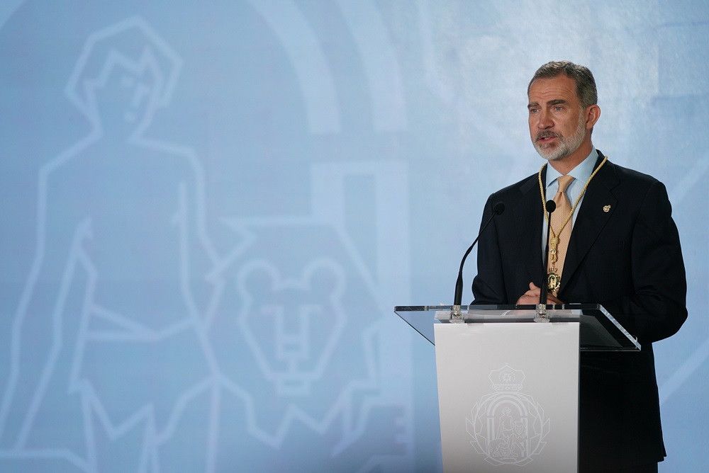 Felipe VI ha recibido esta mañana en Sevilla la Medalla de Honor de Andalucía