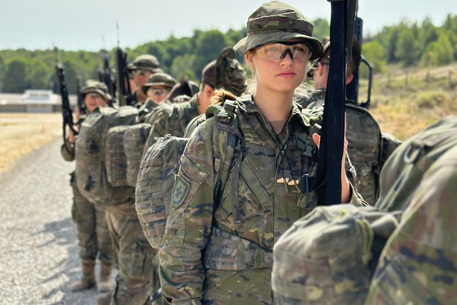 La Casa Real hace públicas imágenes de la instrucción militar de la princesa de Asturias