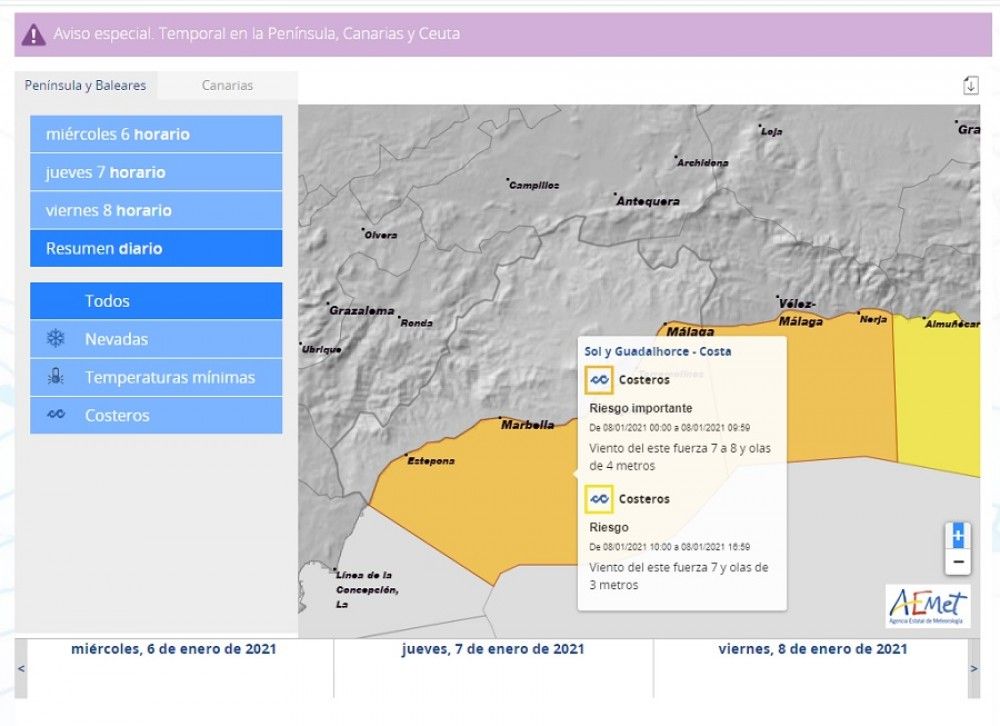 Tráfico recomienda planificar los desplazamientos si se va a viajar por carretera en los próximos días