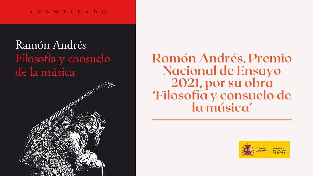 Ramón Andrés, Premio Nacional de Ensayo 2021